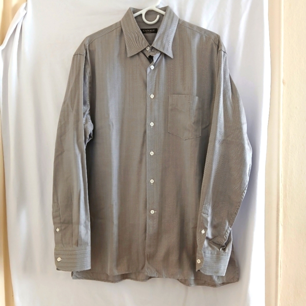 Canali Casual Shirt High-End Luxury Made in Italy